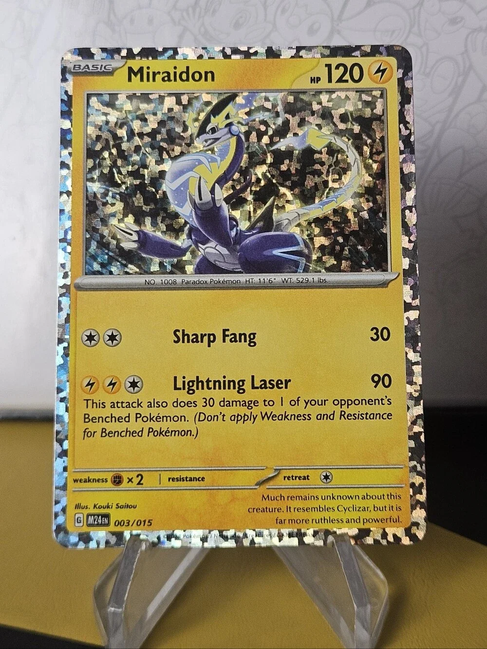 Miraidon 003/015 Pokemon TCG Holographic Rare